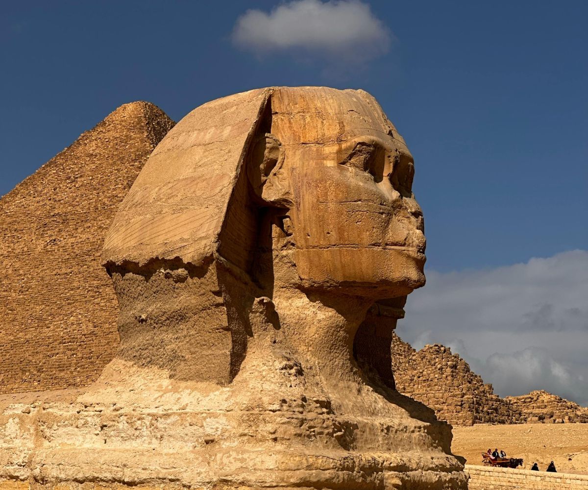 Close-up of the Great Sphinx of Giza